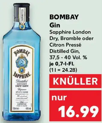 Kaufland BOMBAY Gin Angebot