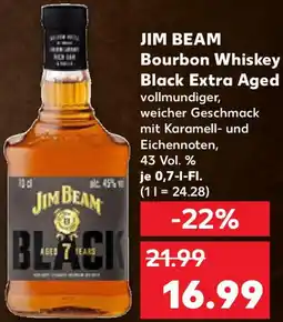 Kaufland JIM BEAM Bourbon Whiskey Black Extra Aged Angebot