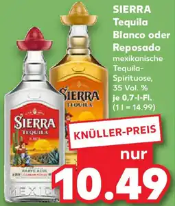 Kaufland SIERRA Tequila Blanco oder Reposado Angebot