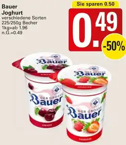 WEZ Bauer Joghurt Angebot
