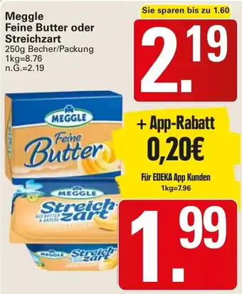 WEZ Meggle Feine Butter oder Streichzart Angebot
