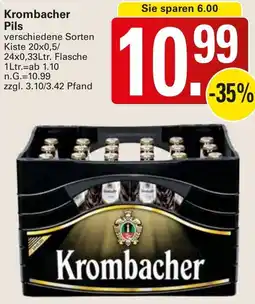 WEZ Krombacher Pils Angebot