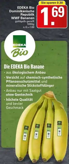 WEZ EDEKA Bio Dominikanische Republik WWF Bananen Angebot