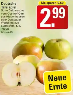WEZ Deutsche Tafeläpfel Angebot