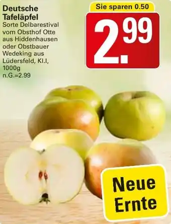 WEZ Deutsche Tafeläpfel Angebot