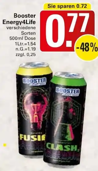 WEZ Booster Energy4Life Angebot
