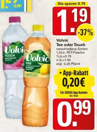 WEZ Volvic Tee oder Touch Angebot