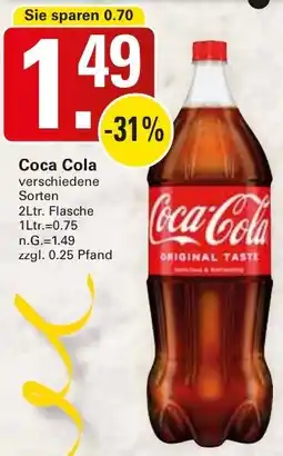 WEZ Coca Cola Angebot