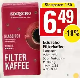 WEZ Eduscho Filterkaffee Angebot