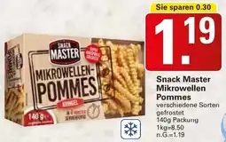 WEZ Snack Master Mikrowellen Pommes Angebot