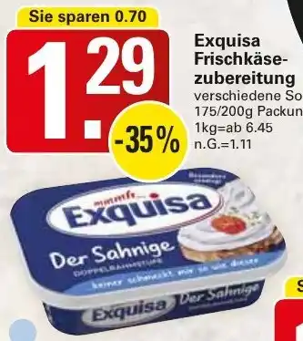 WEZ Exquisa Frischkäsezubereitung Angebot