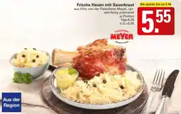 WEZ MEYER Frische Haxen mit Sauerkraut Angebot