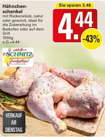 WEZ Schmitz Hähnchenschenkel Angebot