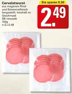 WEZ Cervelatwurst Angebot