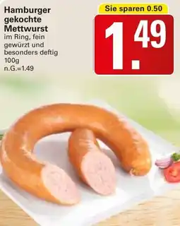 WEZ Hamburger gekochte Mettwurst Angebot