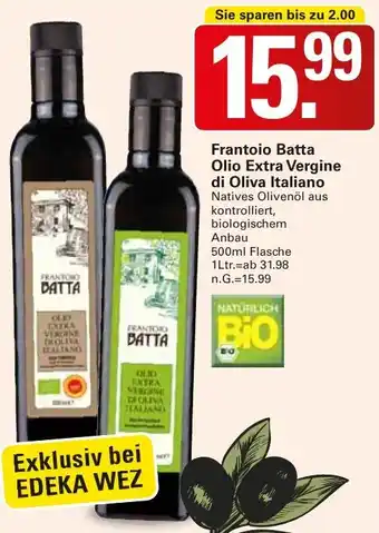 WEZ Frantoio Batta Olio Extra Vergine di Oliva Italiano Angebot