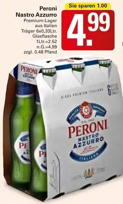 WEZ Peroni Nastro Azzurro Angebot