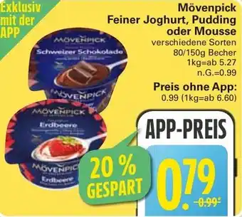 WEZ Mövenpick Feiner Joghurt, Pudding oder Mousse Angebot