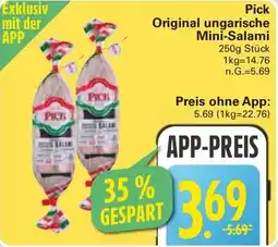 WEZ Pick Original ungarische Mini-Salami Angebot