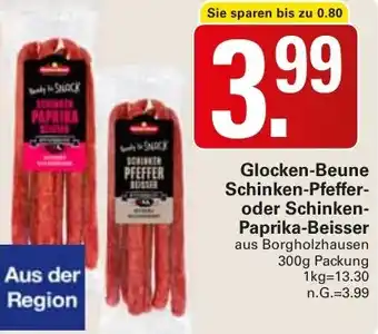 WEZ Glocken-Beune Schinken-Pfeffer oder Schinken Paprika-Beisser Angebot