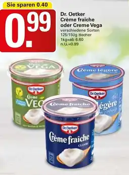 WEZ Dr. Oetker Crème fraîche oder Creme Vega Angebot