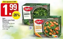 WEZ Iglo Frisch vom Feld Gemüse Angebot
