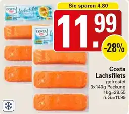 WEZ Costa Lachsfilets Angebot
