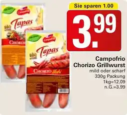 WEZ Campofrio Chorizo Grillwurst Angebot