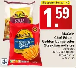 WEZ McCain Chef-Frites, Golden Longs oder Steakhouse-Frites Angebot