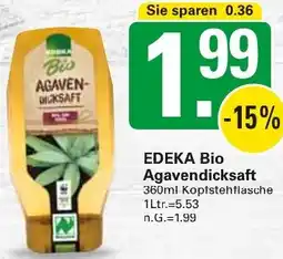 WEZ EDEKA Bio Agavendicksaft Angebot