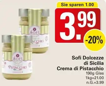 WEZ Sofi Dolcezze di Sicilia Crema di Pistacchio Angebot