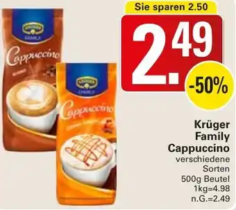 WEZ Krüger Family Cappuccino Angebot