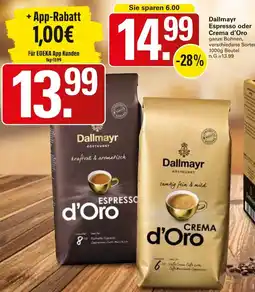 WEZ Dallmayr Espresso oder Crema d'Oro Angebot