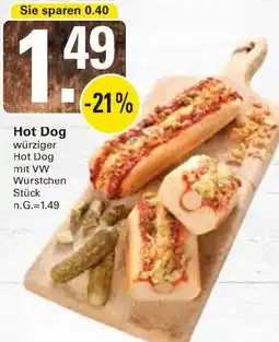 WEZ Hot Dog Angebot