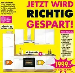 Möbel Boss PINO Einbauküche Angebot