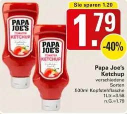 WEZ Papa Joe's Ketchup Angebot