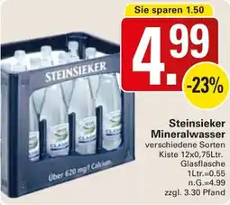 WEZ Steinsieker Mineralwasser Angebot