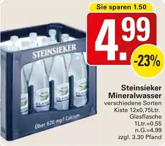 WEZ Steinsieker Mineralwasser Angebot