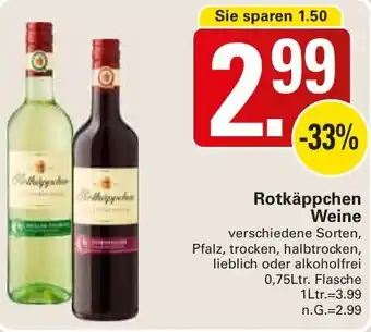 WEZ Rotkäppchen Weine Angebot