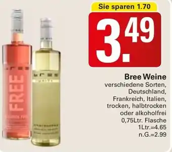WEZ Bree Weine Angebot
