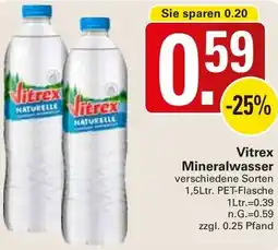 WEZ Vitrex Mineralwasser Angebot