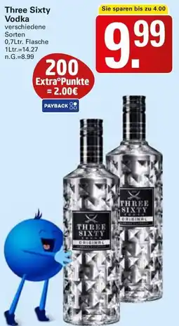 WEZ Three Sixty Vodka Angebot