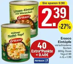 WEZ Erasco Eintöpfe Angebot