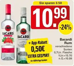 WEZ Bacardi Rum Angebot