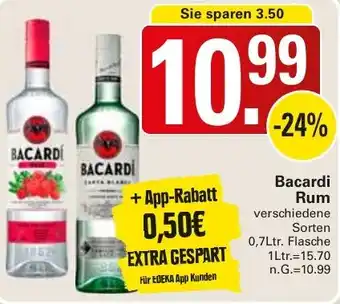 WEZ Bacardi Rum Angebot