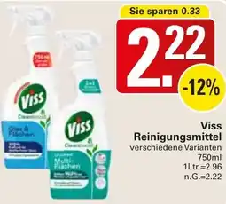 WEZ Viss Reinigungsmittel Angebot
