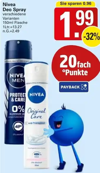 WEZ Nivea Deo Spray Angebot