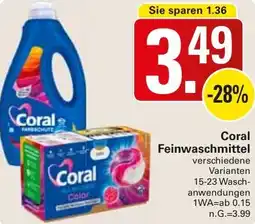 WEZ Coral Feinwaschmittel Angebot