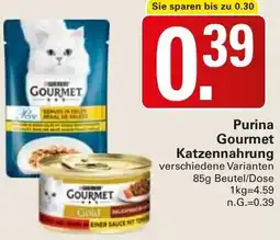 WEZ Purina Gourmet Katzennahrung Angebot