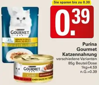 WEZ Purina Gourmet Katzennahrung Angebot